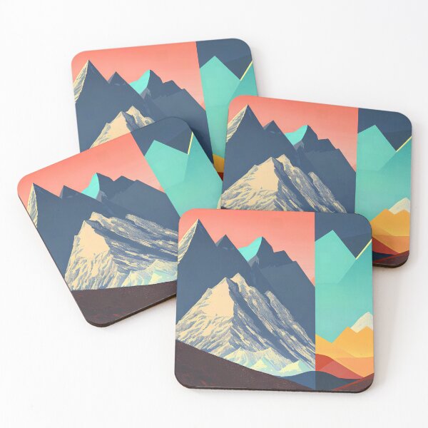 Item preview, Red and Blue Mountain Range Gift designed and sold by TMelonShop.