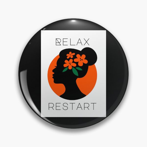 Item preview, Relax Restart Girlish Quote Graphic designed and sold by MotionWaves.