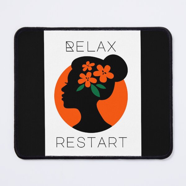 Item preview, Relax Restart Girlish Quote Graphic designed and sold by MotionWaves.