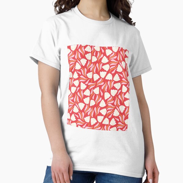 Vista previa del artículo con la obra «Jardín naif rojo», diseñado y vendido por SpilloDesign.