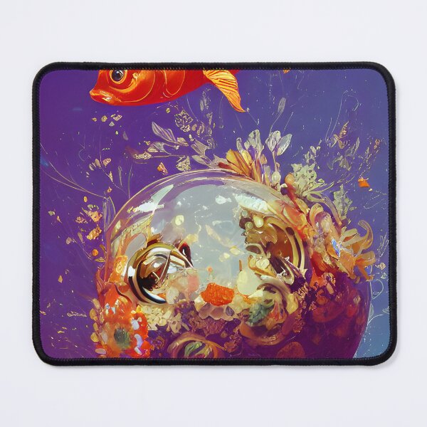 Aperçu de l'œuvre Poisson rouge et fleurs créée et vendue par REDCLASH2002.