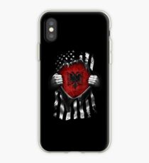 Albanian American Flag. Albania National Flag iPhone Case