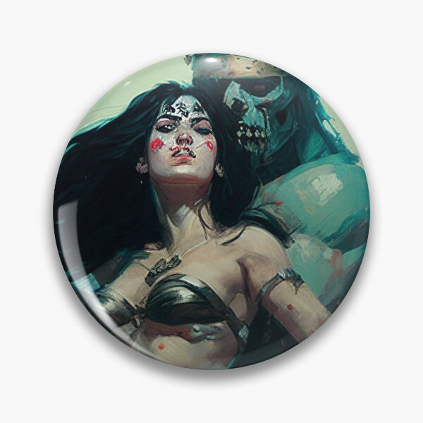 Item preview, Undead Warrior and Warrior Princess Digital Art Print designed and sold by pathsofmeaning.