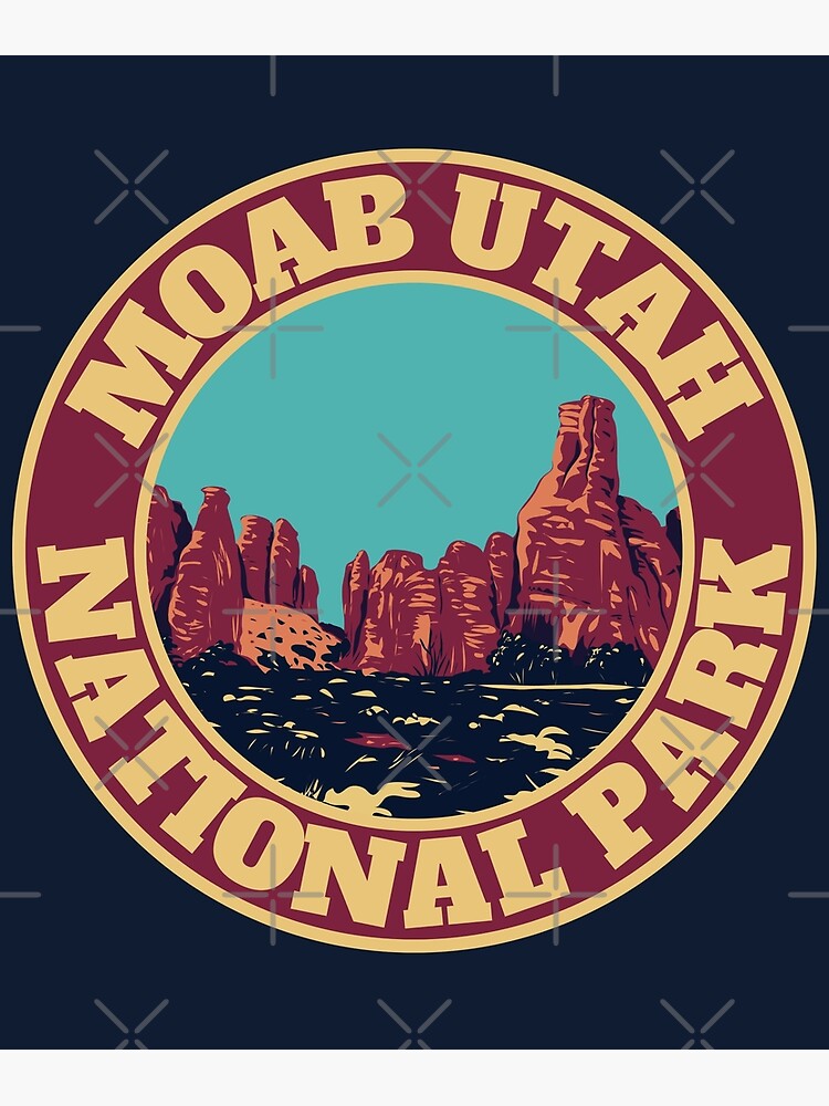"Moab Utah National Park" Poster for Sale by retrotravelart Redbubble