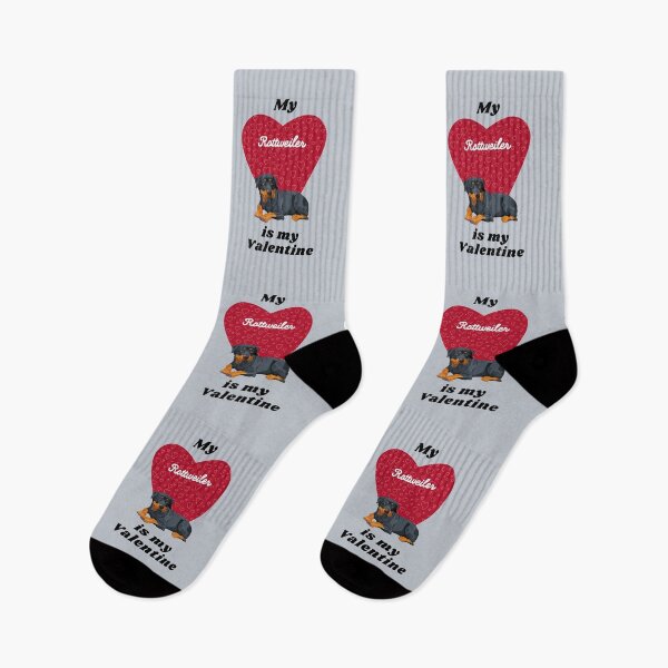 Item preview, My Rottweiler Is My Valentine - Rottie with Heart designed and sold by SeasonalDogs.