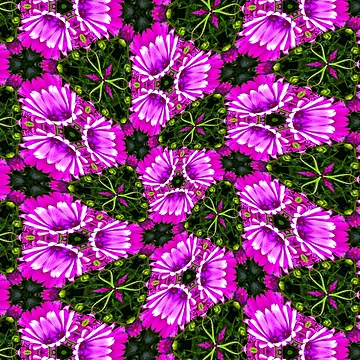 Artwork thumbnail, Pink Daisy Pattern by Patternflower