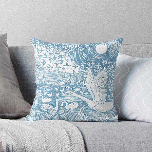 Winter Visitors Throw Pillow