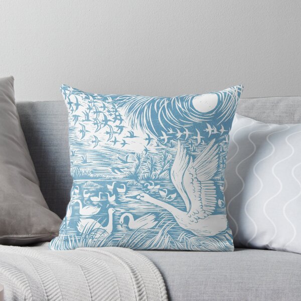 Winter Visitors Throw Pillow