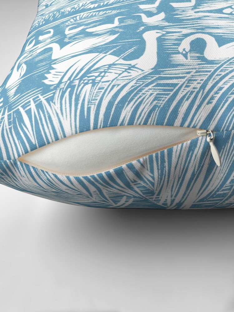 Thumbnail 2 of 4, Pillow, Winter Visitors designed and sold by celiahartartist.