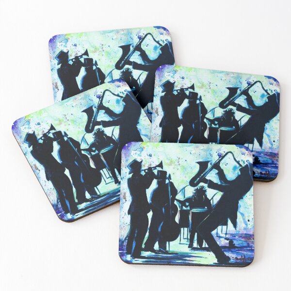 Item preview, Jazz On in Blue designed and sold by Sally peckham.