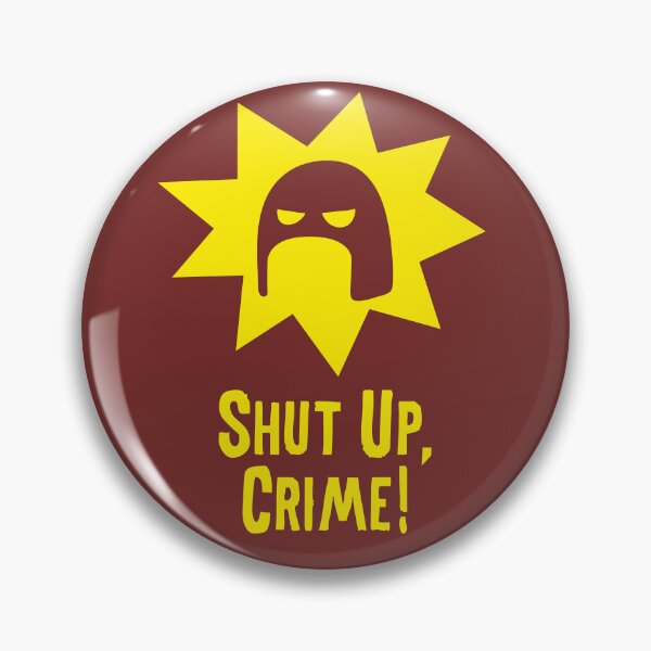 Item preview, Crimson Bolt logo "Shut Up, Crime!" designed and sold by sibso.