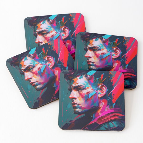 Item preview, Man with Wide Strokes Oil Painting Art Print designed and sold by pathsofmeaning.