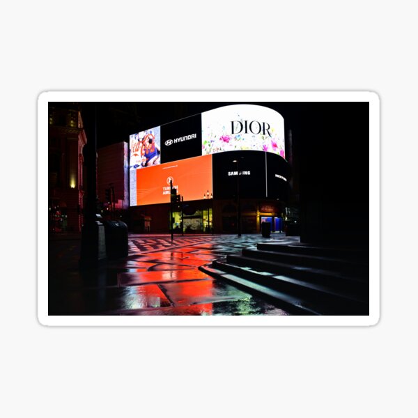 Piccadilly Circus Reflection Sticker