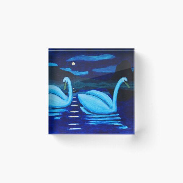 Item preview, 2 Swans, night, Lochinver designed and sold by David Hutchison.