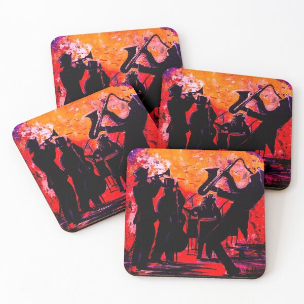 Item preview, Jazz On in orange and red designed and sold by Sally peckham.