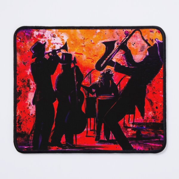 Item preview, Jazz On in orange and red designed and sold by Sally peckham.
