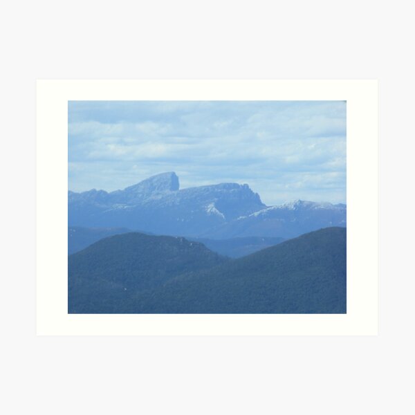Frenchman's Cap - aerial view - Tasmania Art Print