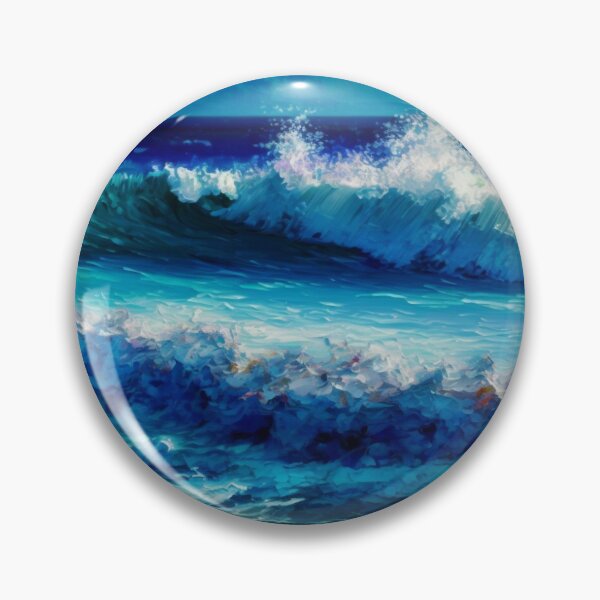 Item preview, Monet-Inspired Beach Scene Painting with Gentle Waves designed and sold by pathsofmeaning.
