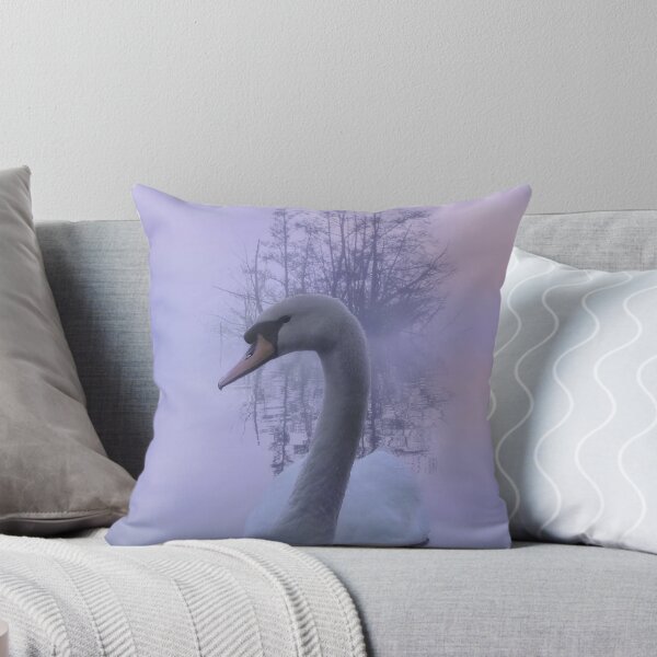 Item preview, Swan - foggy sunrise at Fleet pond designed and sold by martin bullimore.