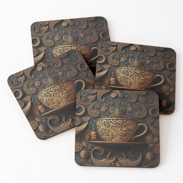 Item preview, Coffee and Cup Pattern designed and sold by Juliascutecornr.