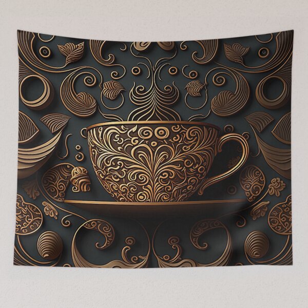 Item preview, Coffee and Cup Pattern designed and sold by Juliascutecornr.