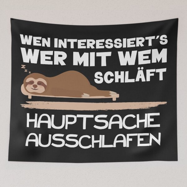 Item preview, "The main thing is to sleep in". Sloth. Ideal gift for students. designed and sold by silentcolors.