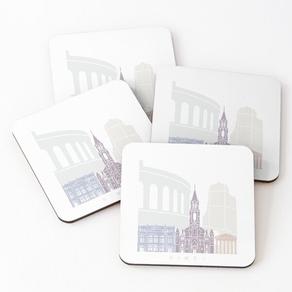 Item preview, NIMES SKYLINE POSTER PASTEL designed and sold by paulrommer.