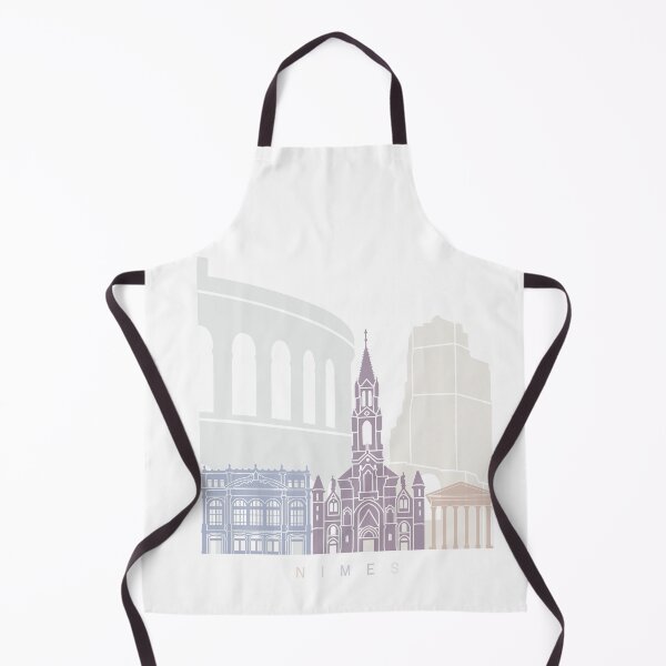 Item preview, NIMES SKYLINE POSTER PASTEL designed and sold by paulrommer.