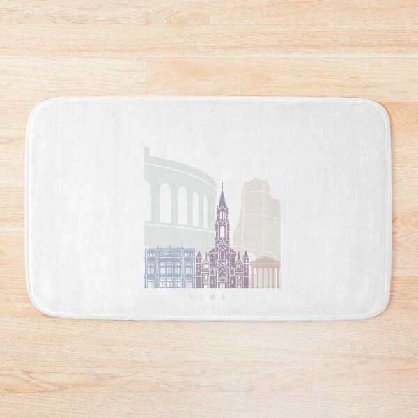 Item preview, NIMES SKYLINE POSTER PASTEL designed and sold by paulrommer.