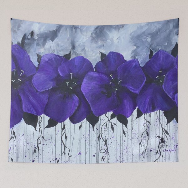 Item preview, Purple Flowers designed and sold by Sally peckham.