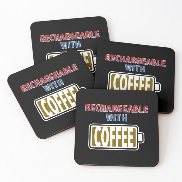 Item preview, Rechargeable with Coffee designed and sold by Moodific.