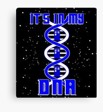 DNA TARDIS Canvas Print