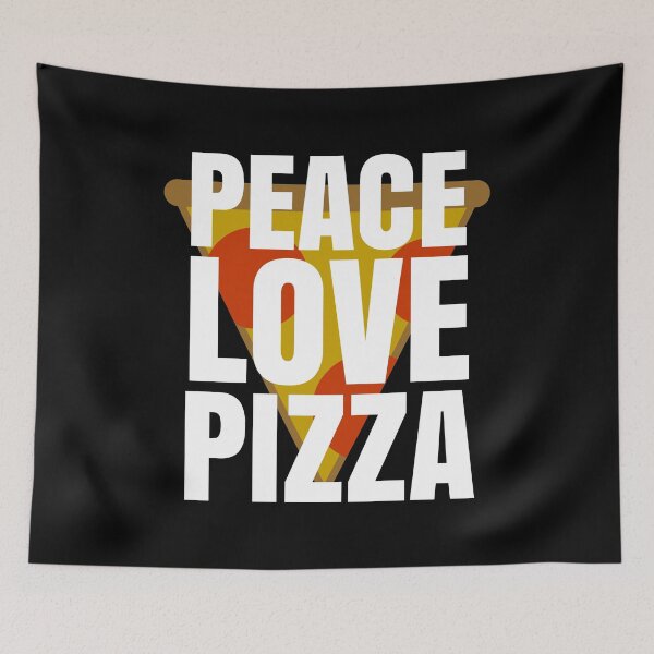 Item preview, Peace, Love, Pizza - Funny Food Quotes designed and sold by EnzoVectorism.