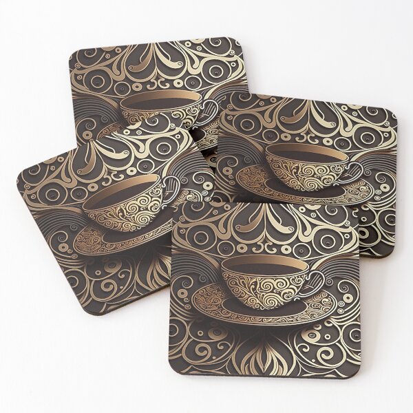 Item preview, Best Classic Coffee Time - Pattern Design designed and sold by Juliascutecornr.