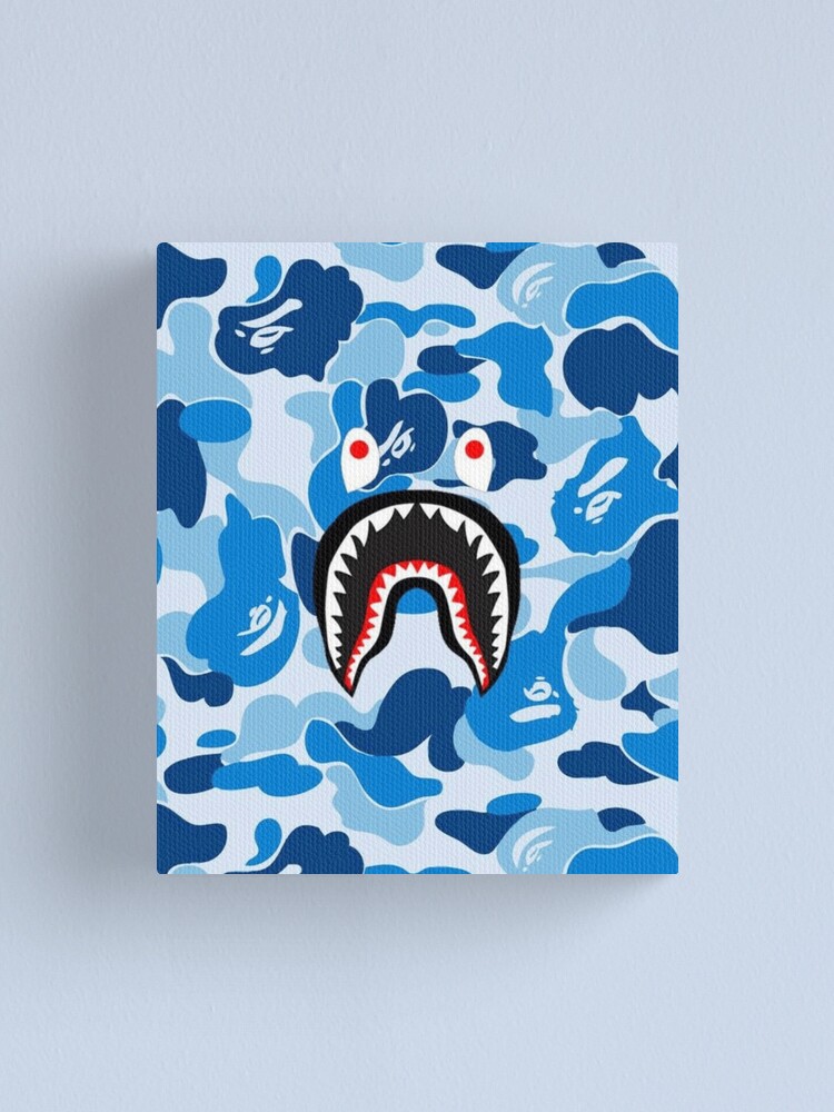 bape shark Drawstring Bag for Sale by hadirsalim