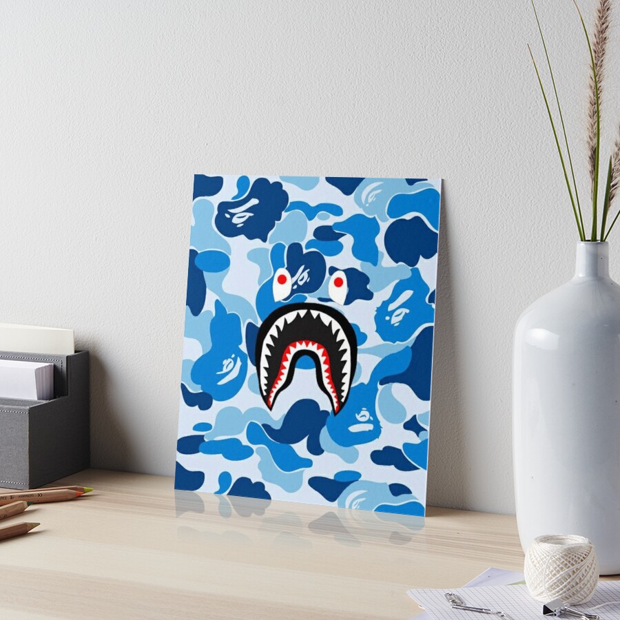 bape shark Art Board Printundefined by hmeeed