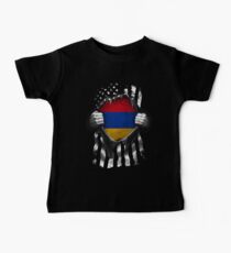 Armenian American Flag. Armenia National Flag Baby Tee