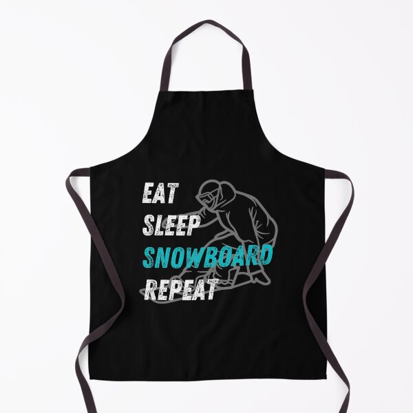 Item preview, Eat Sleep Snowboard Repeat Snowboarder Snowboarding Funny White Text designed and sold by AmberSiraj.