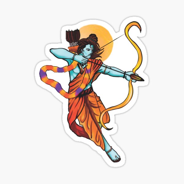 "Lord Rama" Sticker for Sale by dadamuni5 Redbubble