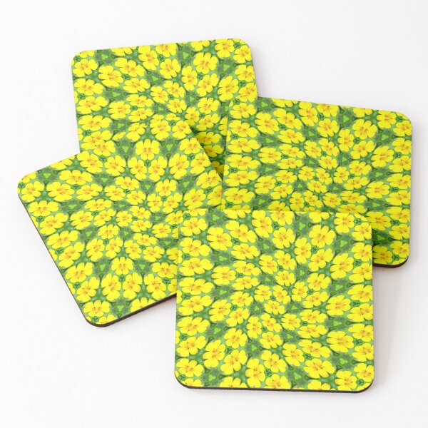 Item preview, Bright Yellow Flower Pattern designed and sold by Patternflower.