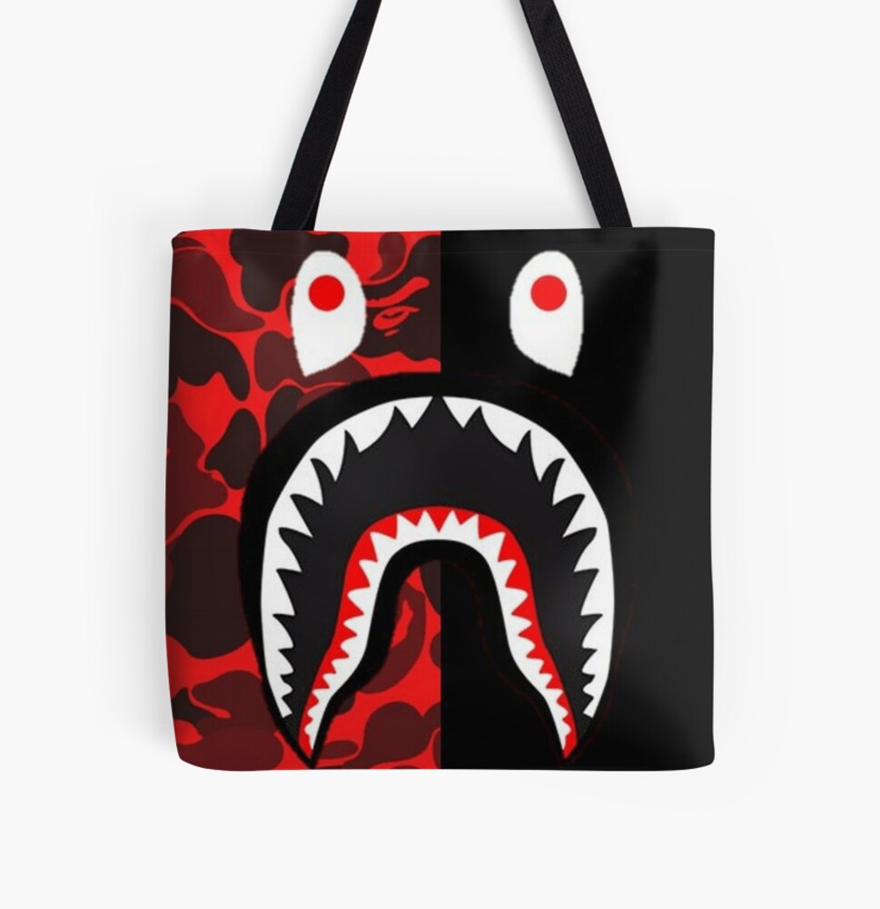 Red Bape Shark Backpacks for Sale