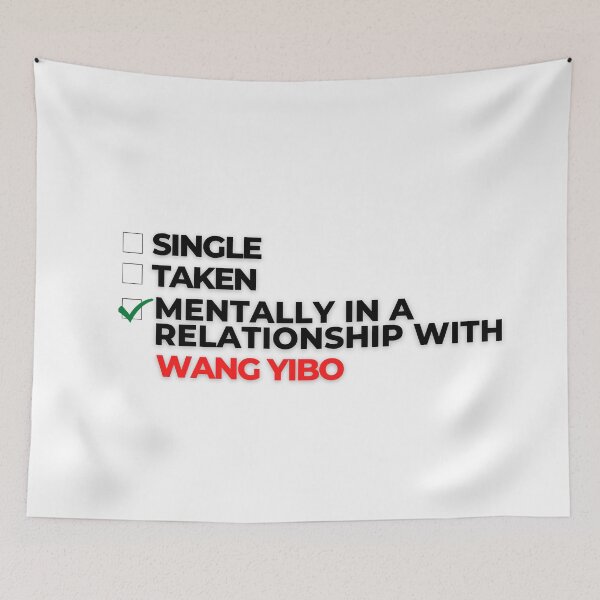 Item preview, Mentally In A Relationship With Wang Yibo designed and sold by Itsheartshop.