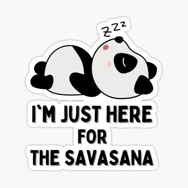 Less Pandamonium, More Savasana Yoga Mat - Cute Panda Yoga Mat