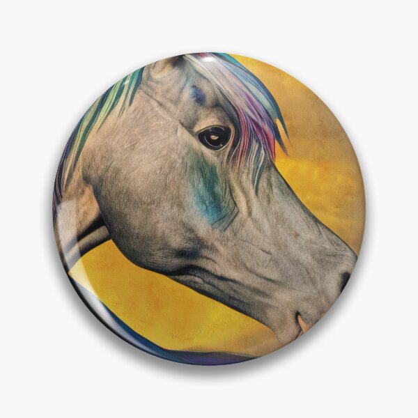Artikelvorschau, Arabian horse portrait in the sunset light – digital painting entworfen und verkauft von NickoPrints.