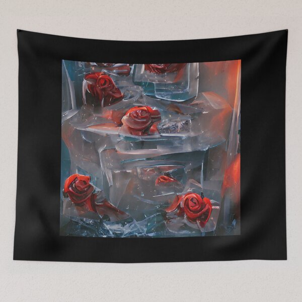 Item preview, Frozen Red Roses 9 - Throw Pillows and Prints.  designed and sold by ScatterHub.