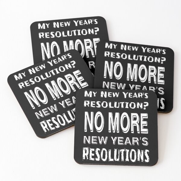Item preview, New Year Resolutions - no thanks designed and sold by CottagePop.