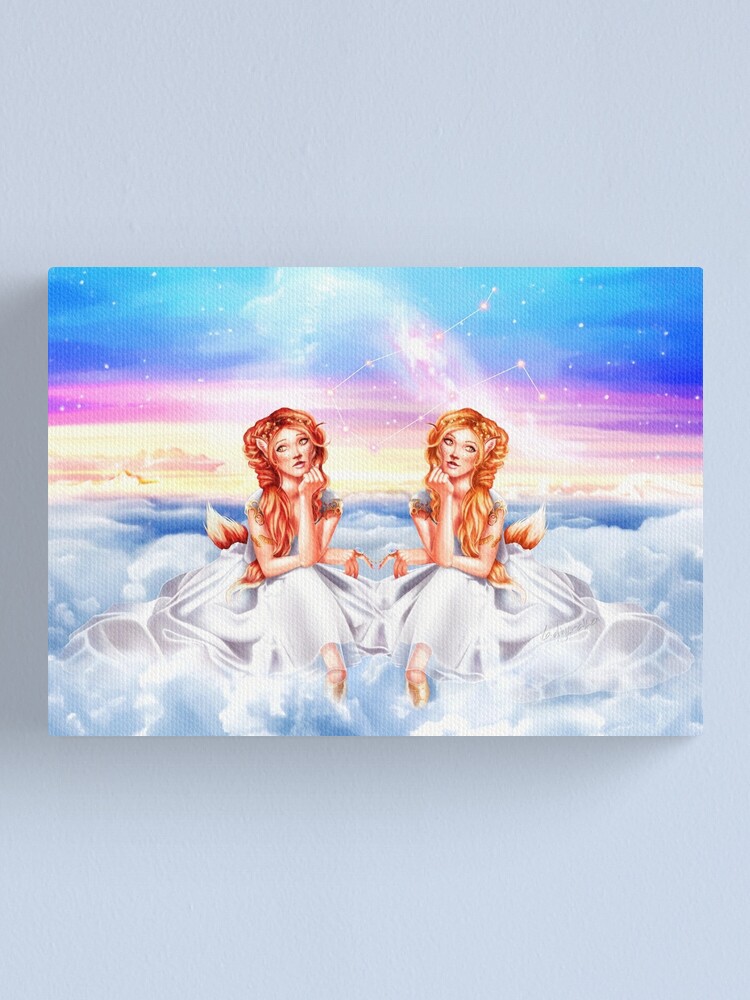 Alternate view of Gemini OC - 12 Zodiac Ladies Canvas Print
