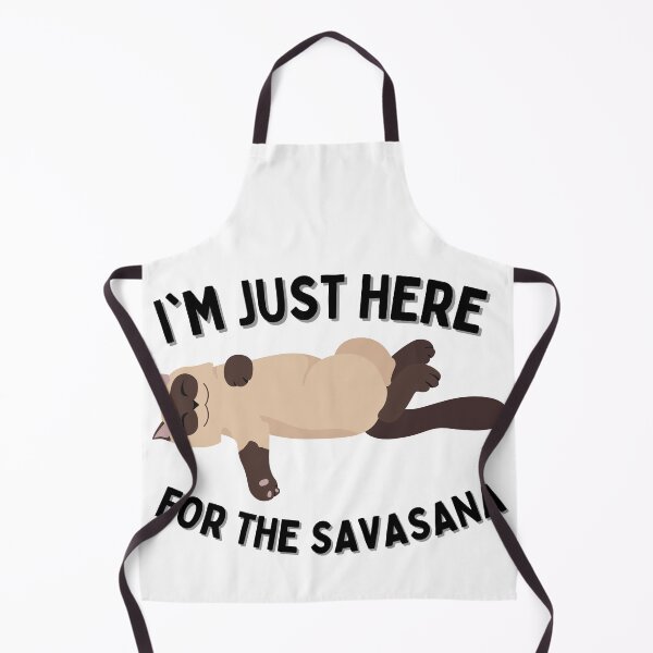 Item preview, I'm Just Here For The Savasana- Lazy Yoga Cat designed and sold by Merigold.