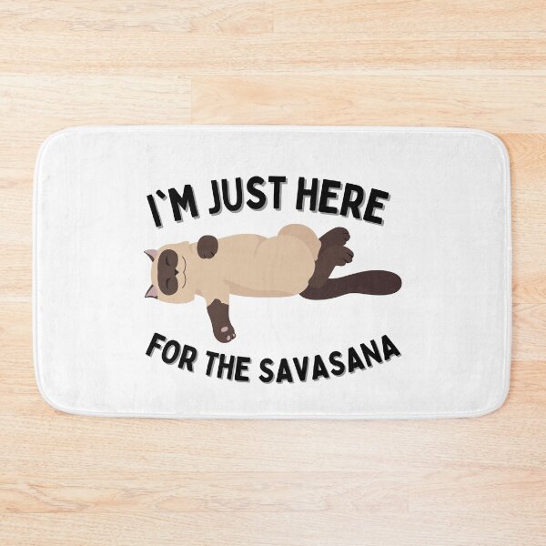 Item preview, I'm Just Here For The Savasana- Lazy Yoga Cat designed and sold by Merigold.