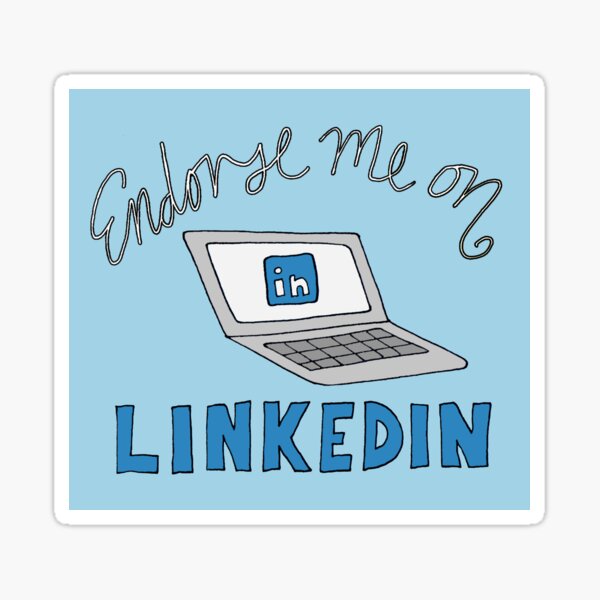 Endorse me on LinkedIn Sticker